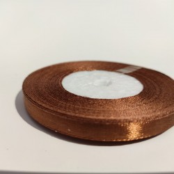 Лента атласная "Шоколад", 6 мм