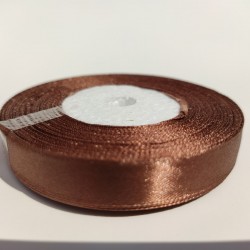 Лента атласная "Шоколад", 12 мм