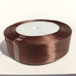 Лента атласная "Шоколад", 25 мм