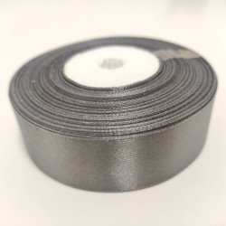 Лента атласная "Сталь", 25 мм