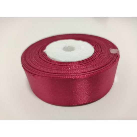 Лента атласная "Марсала", 25 мм