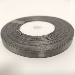 Лента атласная "Сталь", 6 мм