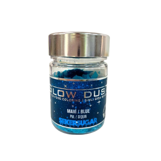 Харчовий глітер у пластівцях "Синій-Blue", 7 г Харчовий глітер у пластівцях "Синій-Blue", 7 г