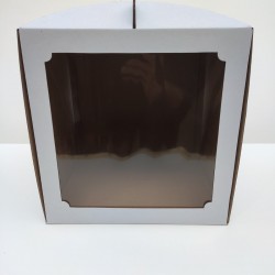 Коробка для торта із квадратним вікном, 300*300*300
